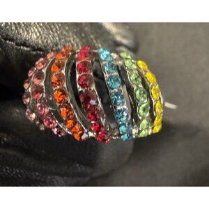 NEW Premier Designs Fashion CZ Rainbow Colors Ring Women 19 US 9.5